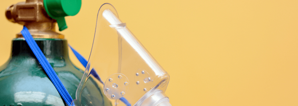 Oxygen tank and mask