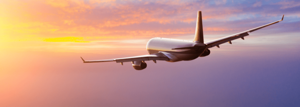 Airplane in the sky